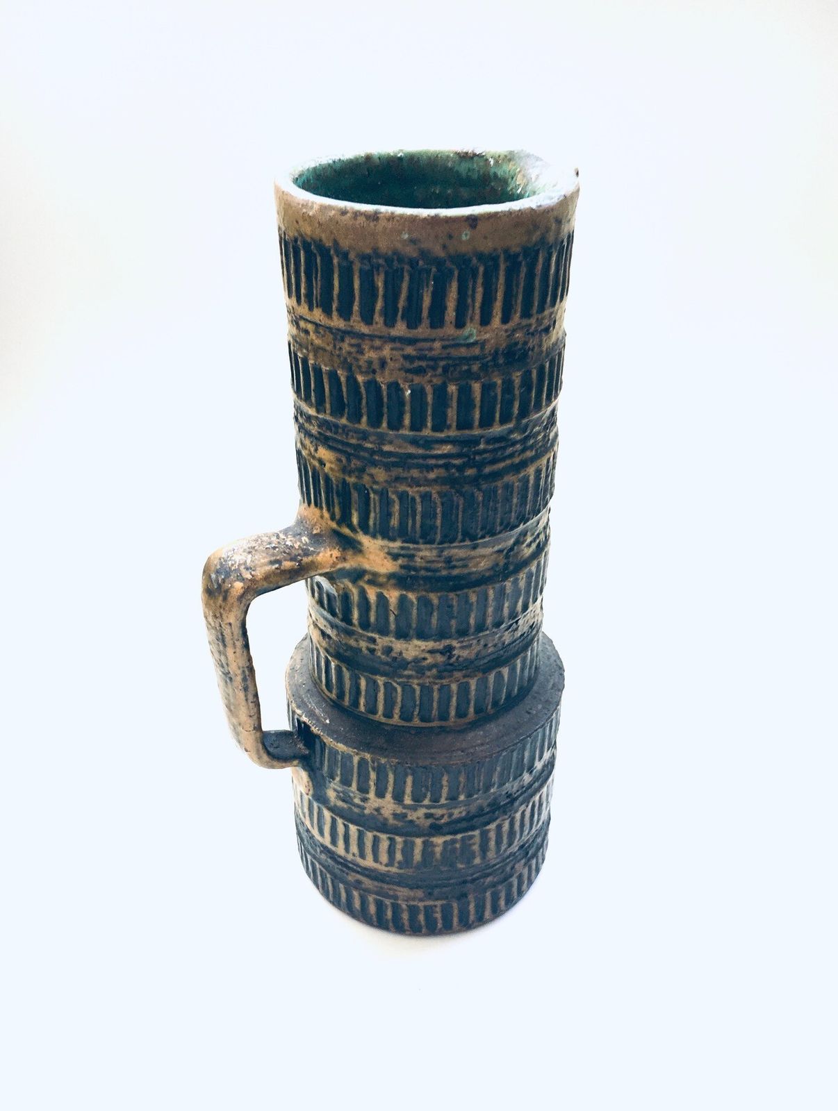 Vintage Spara Schamotte Keramik Studio Art Pottery Vase, W Germany 1960's photo 124.0