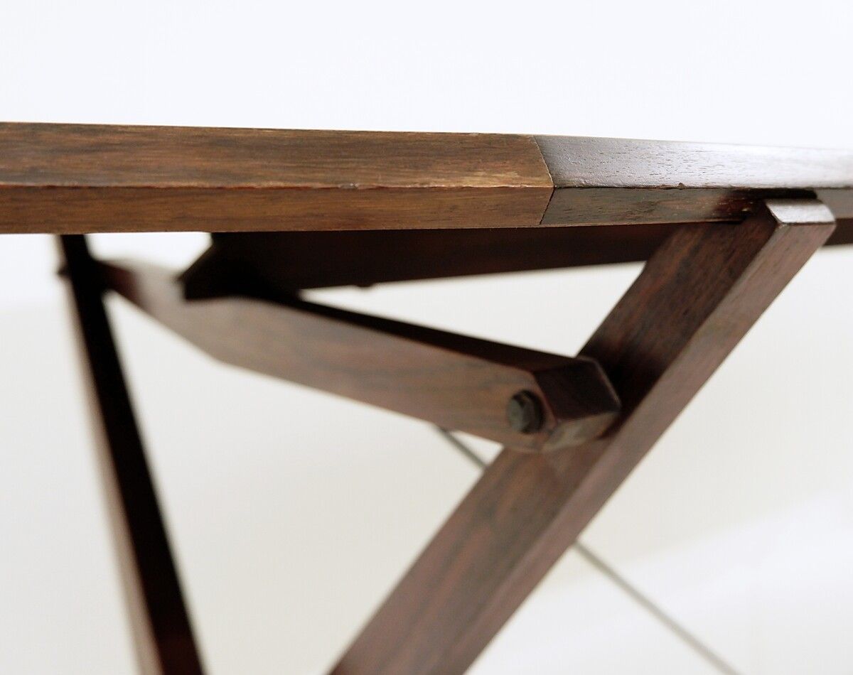 Mid Century "Cavalletto" Table By Franco Albini For Poggi photo vintage