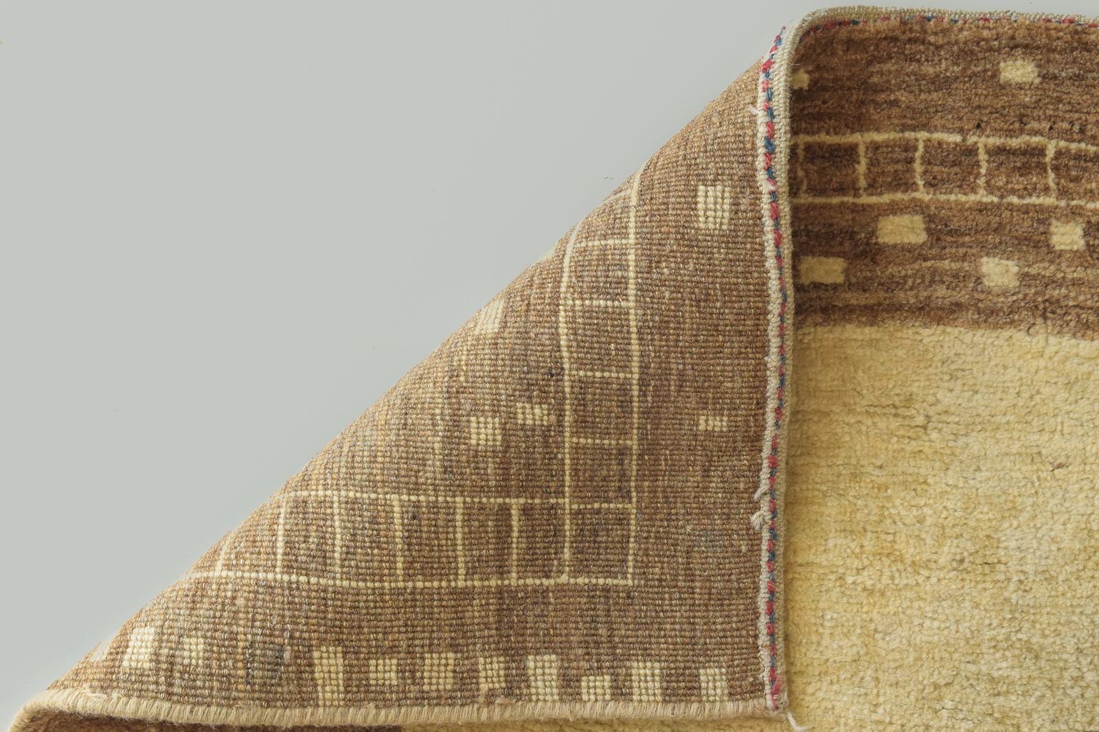 Modernist Handwoven Beige Rug, Mid 20th Century photo for sale