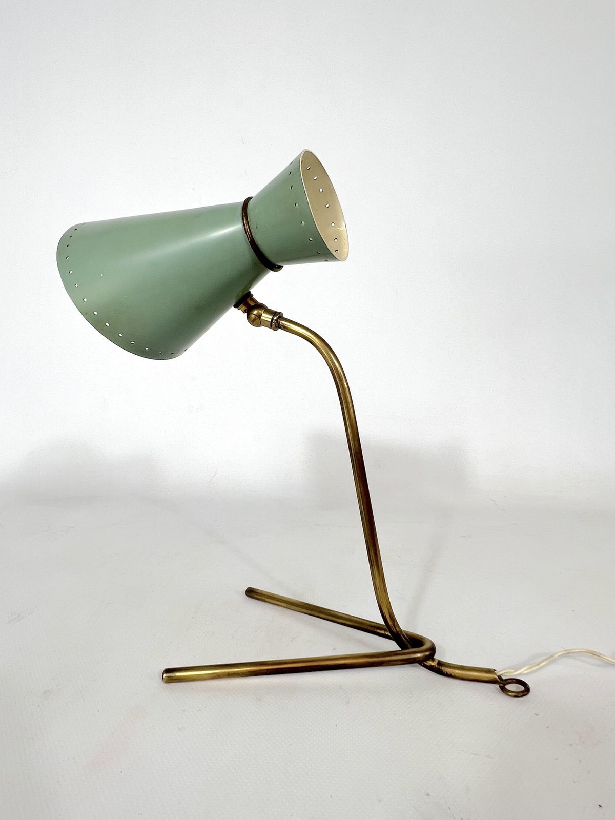 photo furniture Mid Century Stilnovo Brass Orientable Table Or Wall Lamp From 50s