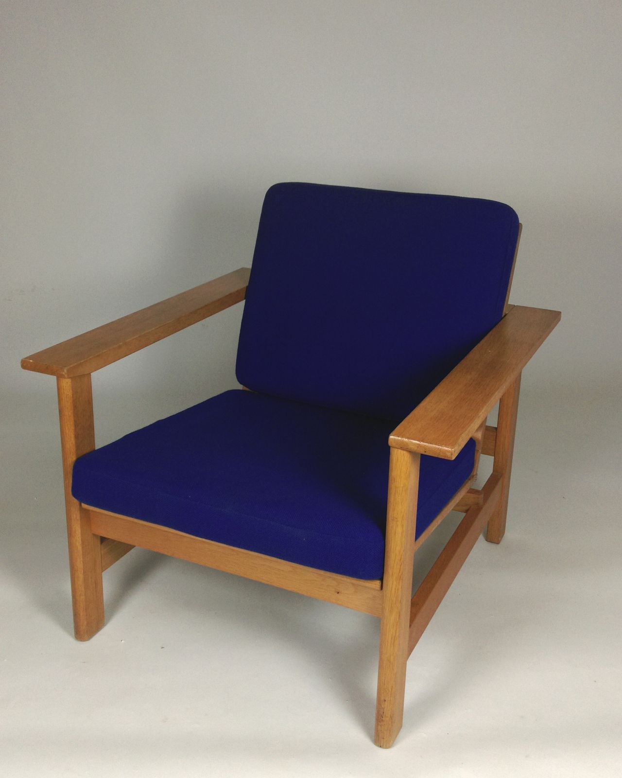 Søren Holst Lounge Chair With Solid Oakwood Frame