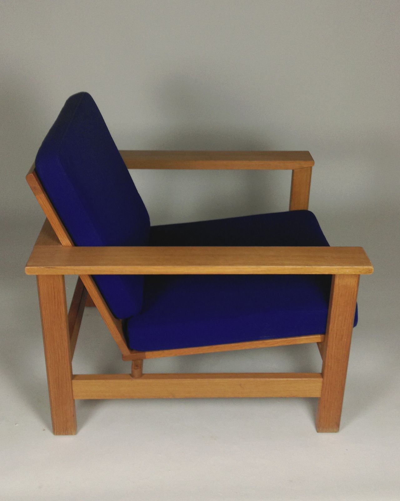 Søren Holst Lounge Chair With Solid Oakwood Frame photo vintage