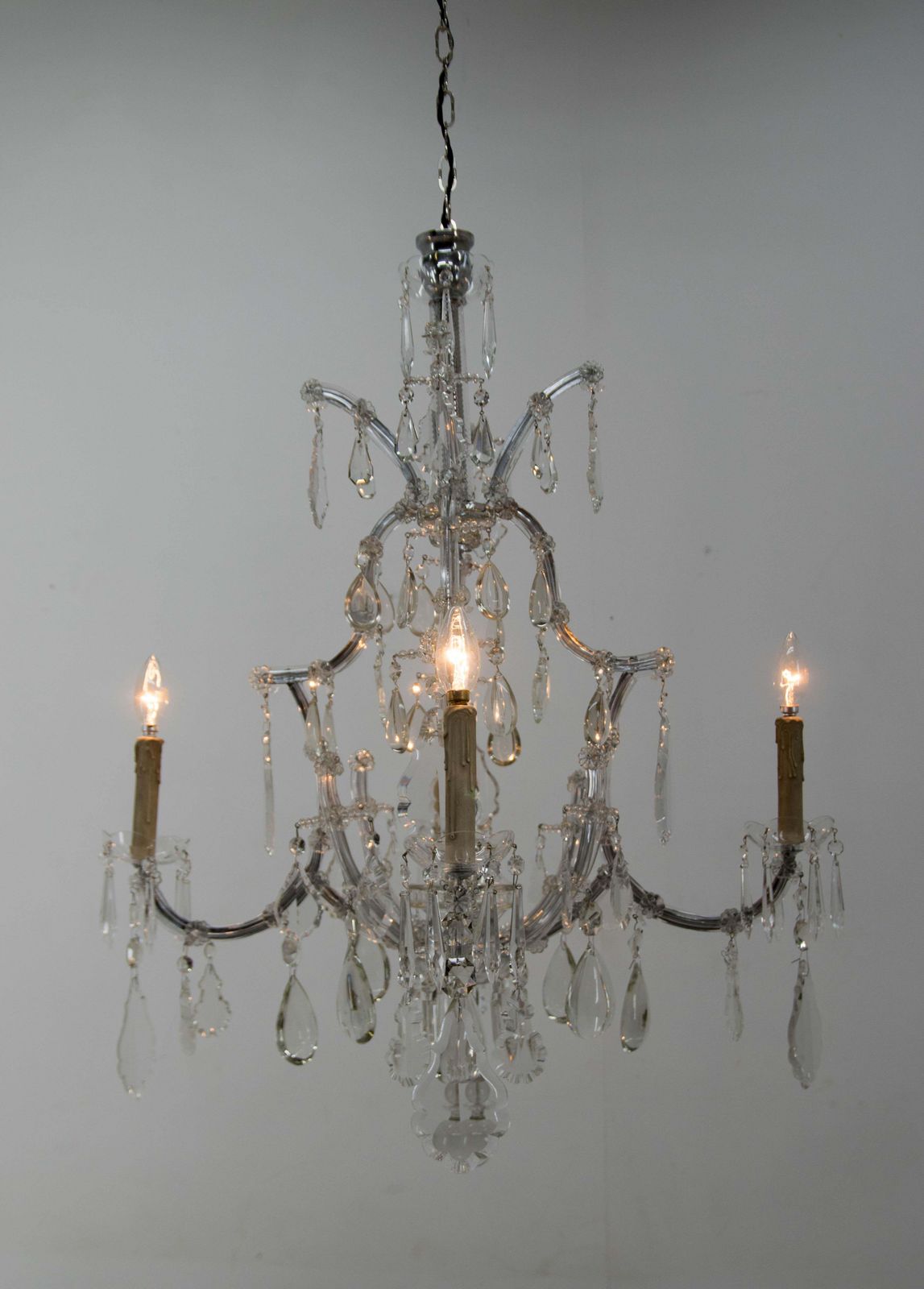 Maria Theresa Crystal Chandelier, Austria, 1900s photo for sale
