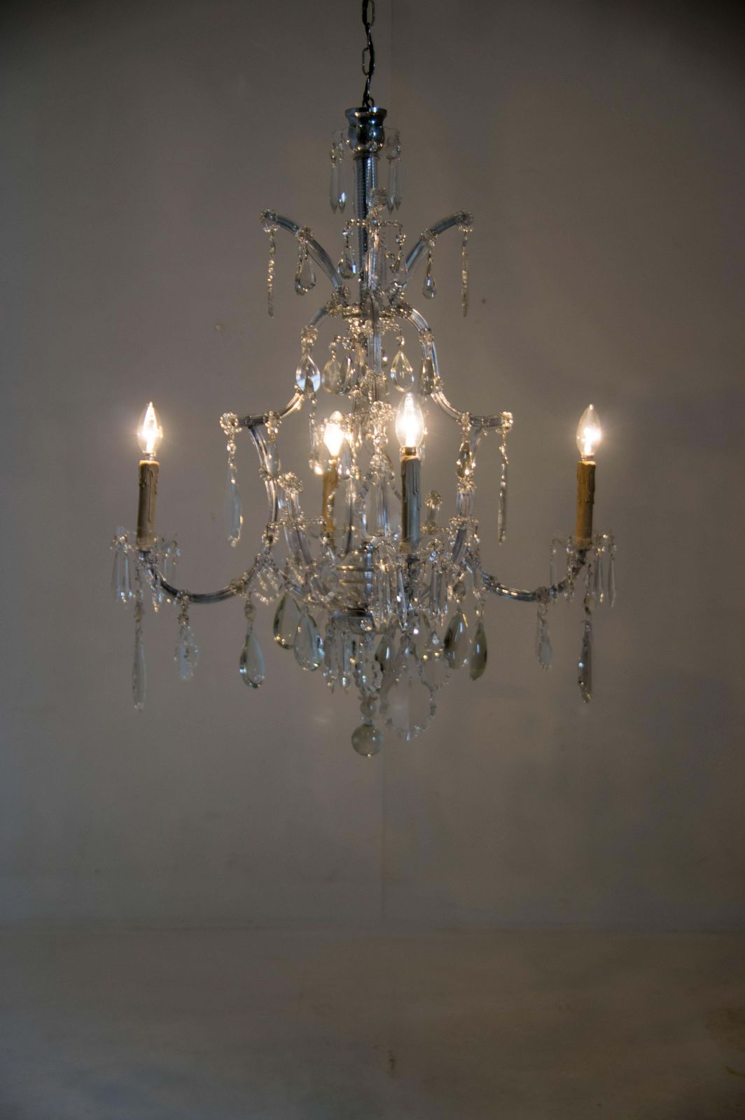 photo vintage Maria Theresa Crystal Chandelier, Austria, 1900s