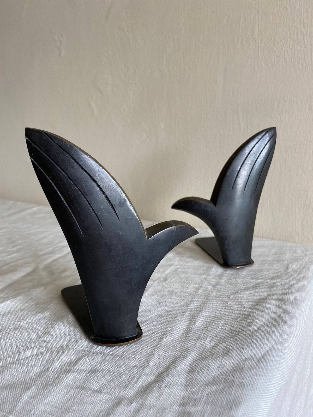 Richard Rohac Pair Of Bronze Bookends, Mid Century C.1950s, Austria photo buy