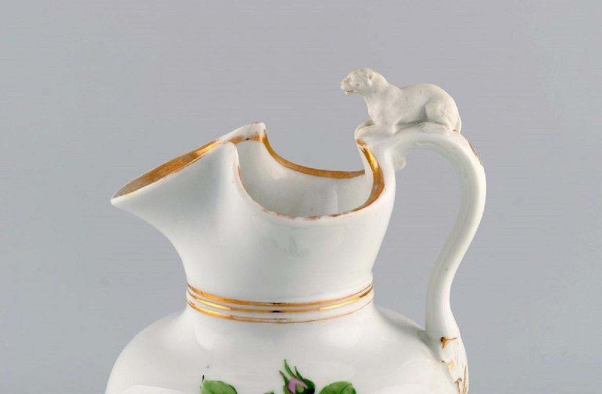 Antique Bing & Grøndahl Chocolate Jug In Porcelain With A Lion On The Handle photo furniture