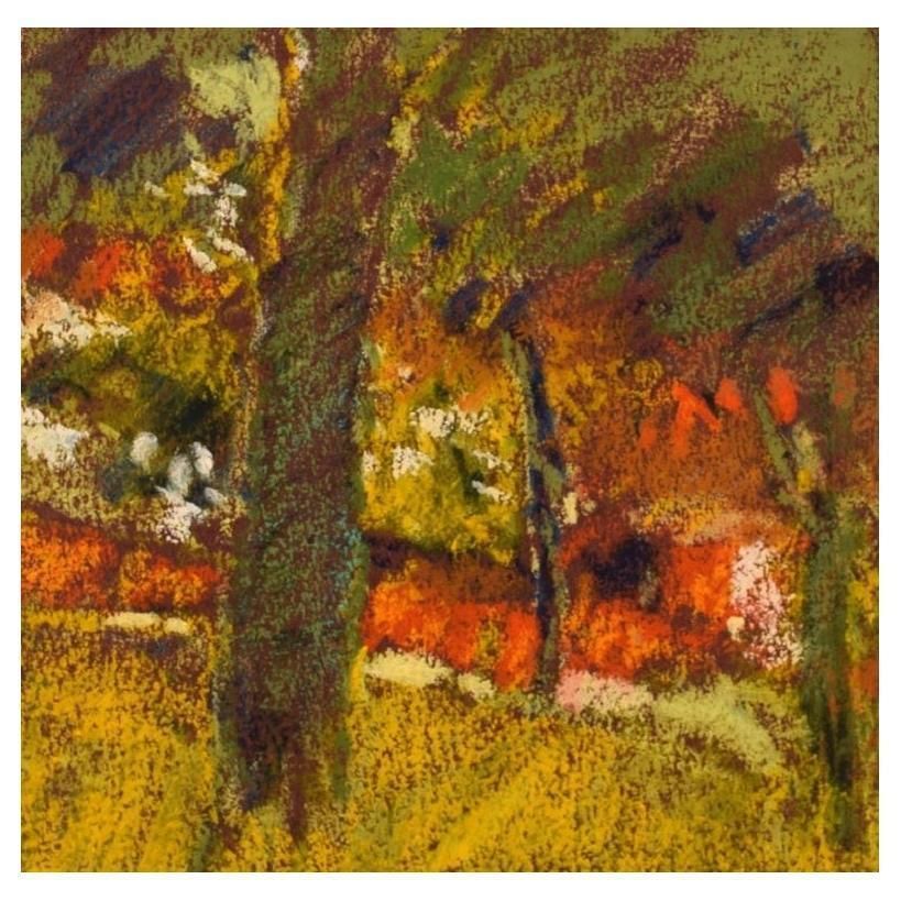 René Leroy, French Artist, Pastel On Paper, 1980s