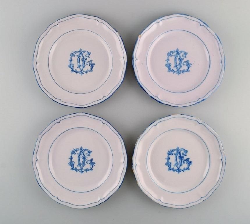Emile Gallé For St. Clement Nancy, Twelve Antique Plates In Hand Painted Faience photo furniture
