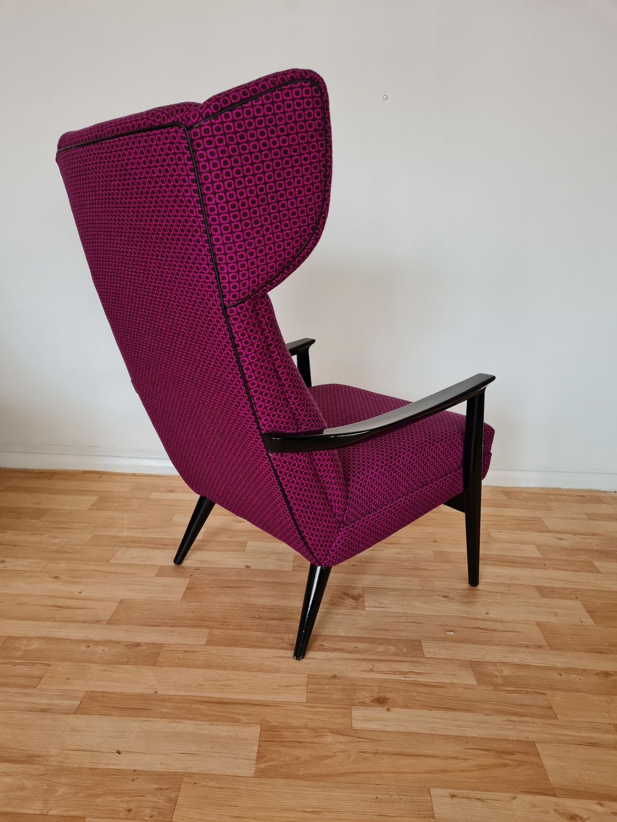 Unique Midcentury Wing Chair, 1970s photo Furniture