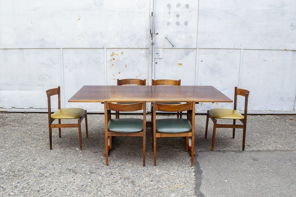 Furniture Rosewood Table By Gianfranco Frattinis For Bernini Italy, 1957 photo