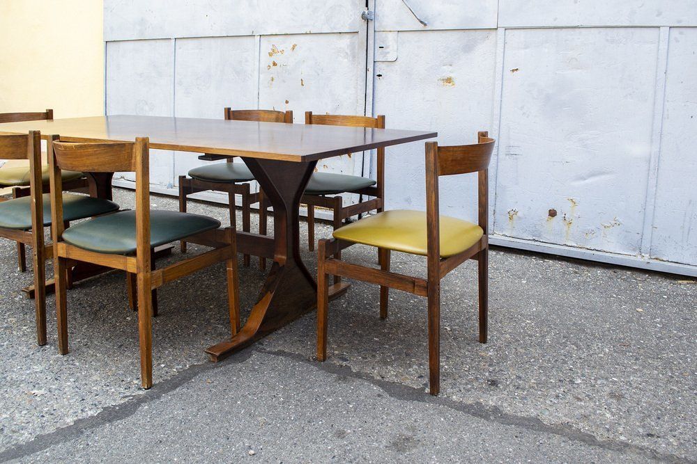 1805.44 Rosewood Table By Gianfranco Frattinis For Bernini Italy, 1957 photo