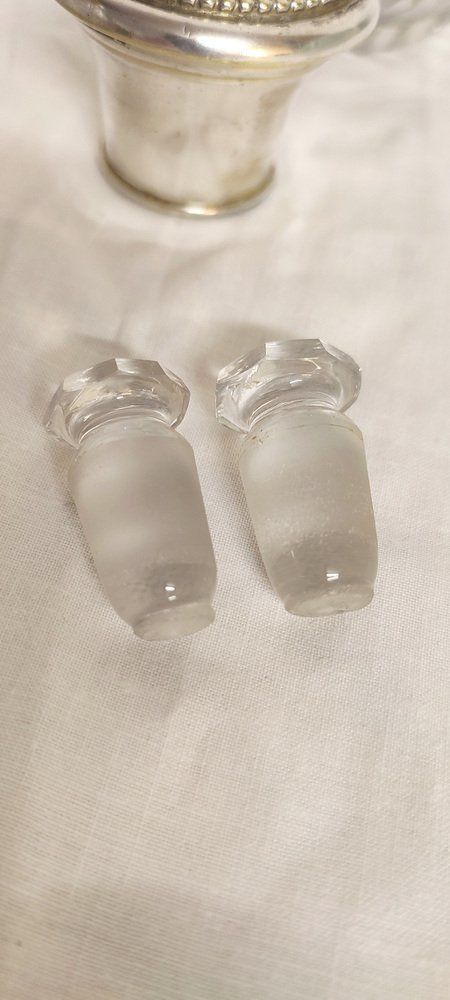 photo for sale French Cut Glass Toilet Set, 1940s, Set Of 3