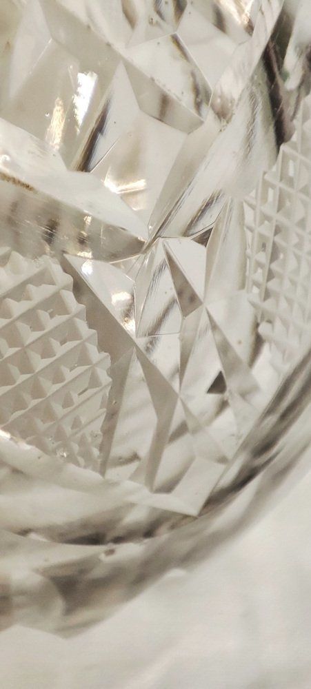 Home Decor French Cut Glass Toilet Set, 1940s, Set Of 3 photo