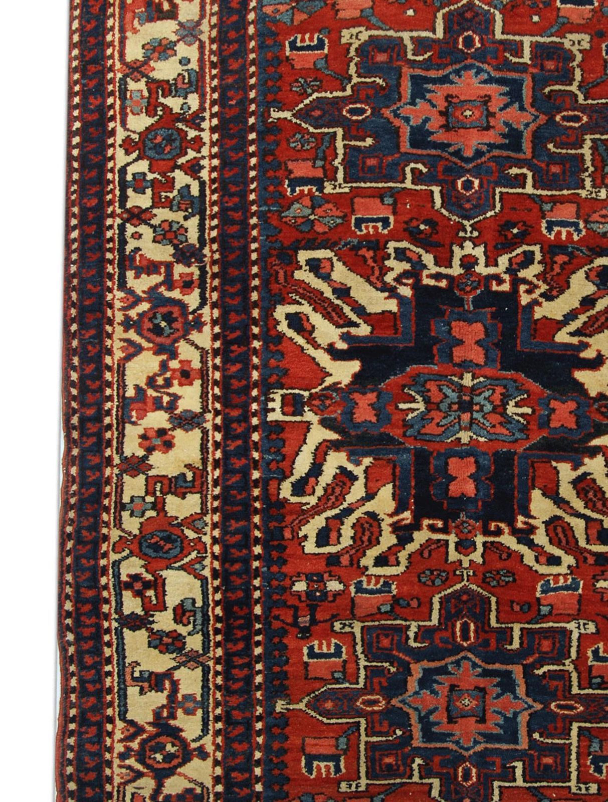 Rustic Handmade Carpet Oriental Geometric Rug Rust Wool Livingroom Rug 140x190cm photo 3680.0