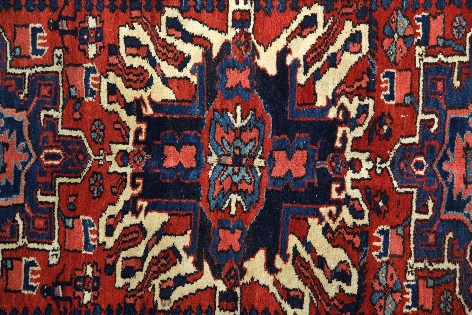 Rustic Handmade Carpet Oriental Geometric Rug Rust Wool Livingroom Rug 140x190cm photo buy