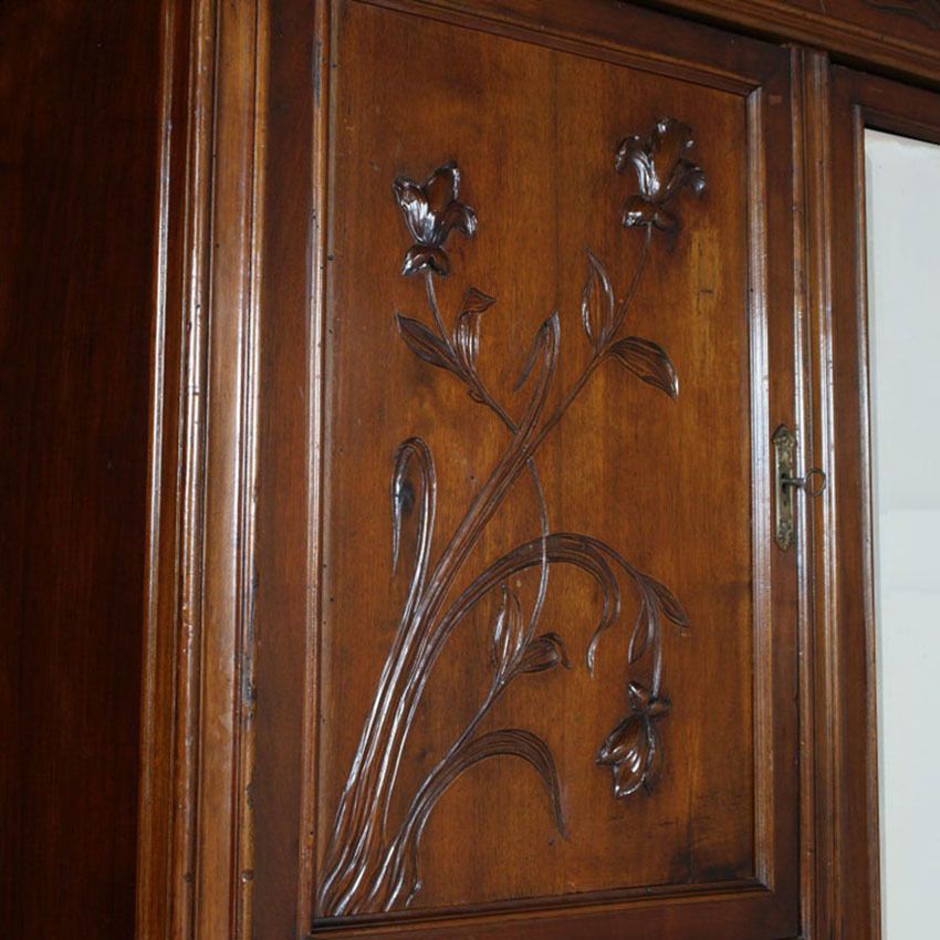 photo for sale Art Nouveau, Wardrobe , Chest Of Drawers By Vincenzo Cadorin Venezia In Walnut