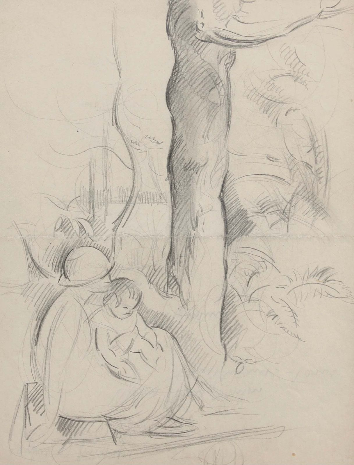 'Mother With Child Under A Tree' By Guillaume Dulac (Circa 1920s) photo furniture