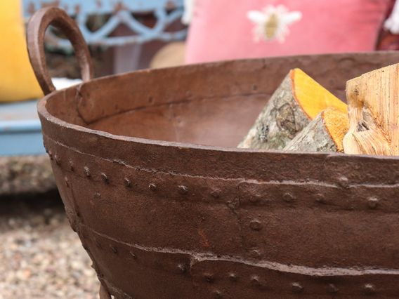 Kadai Fire Bowl   Extra Large   72cm photo furniture