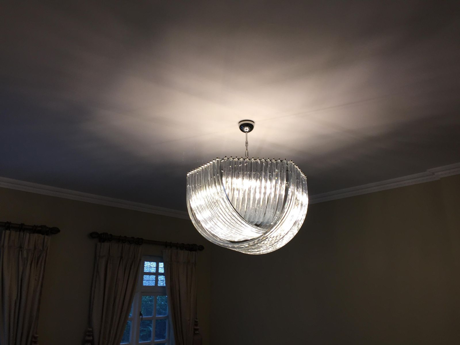 Murano Glass "Arch" Triedo Sputnik Chandelier photo vintage
