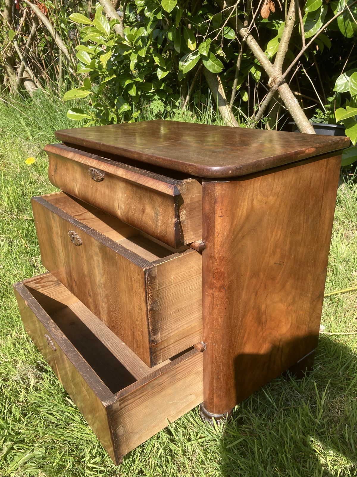 Walnut Continental Chest Of Drawers photo furniture