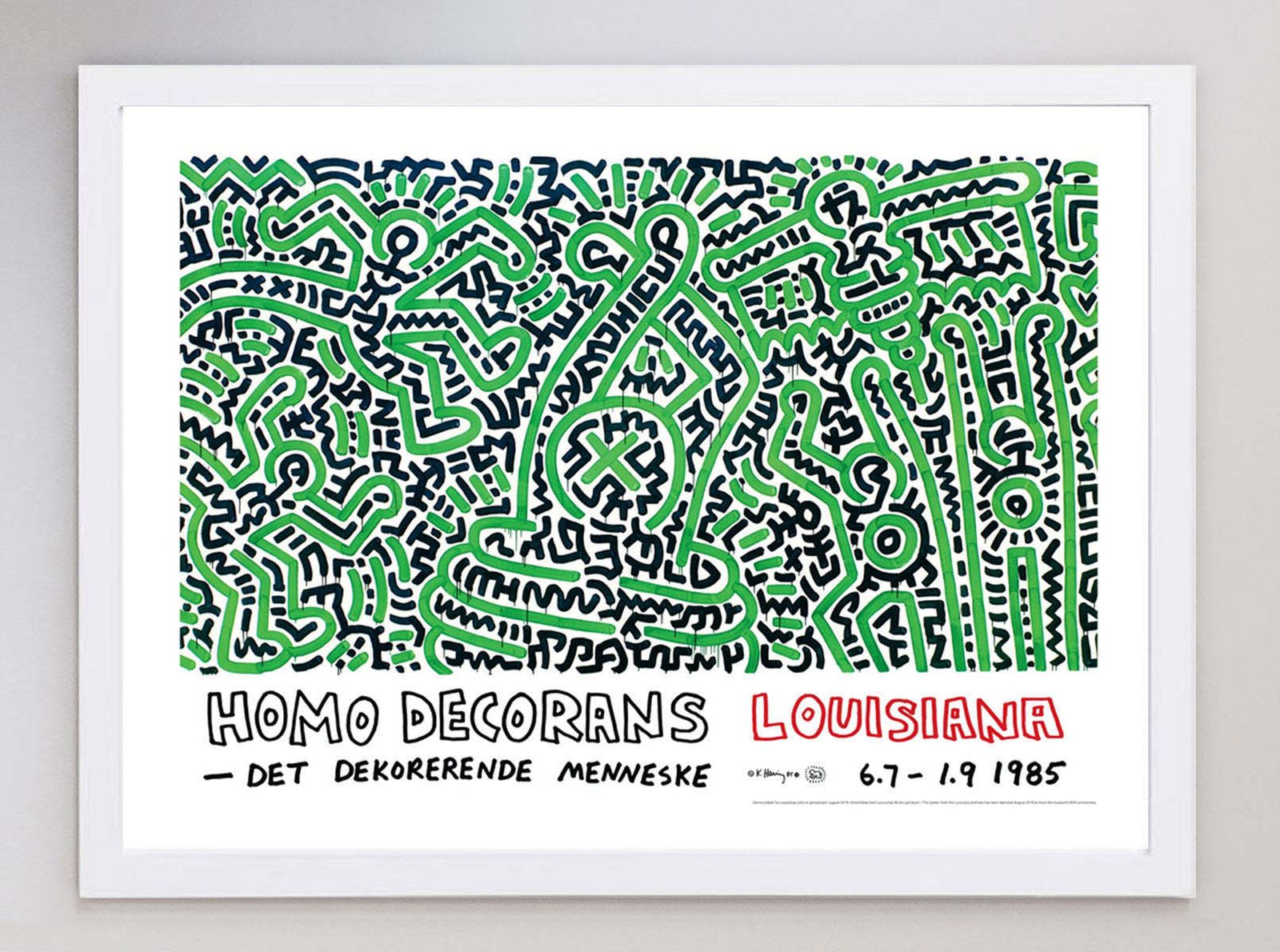 Keith Haring   Homo Decorans  Original Vintage Poster photo for sale