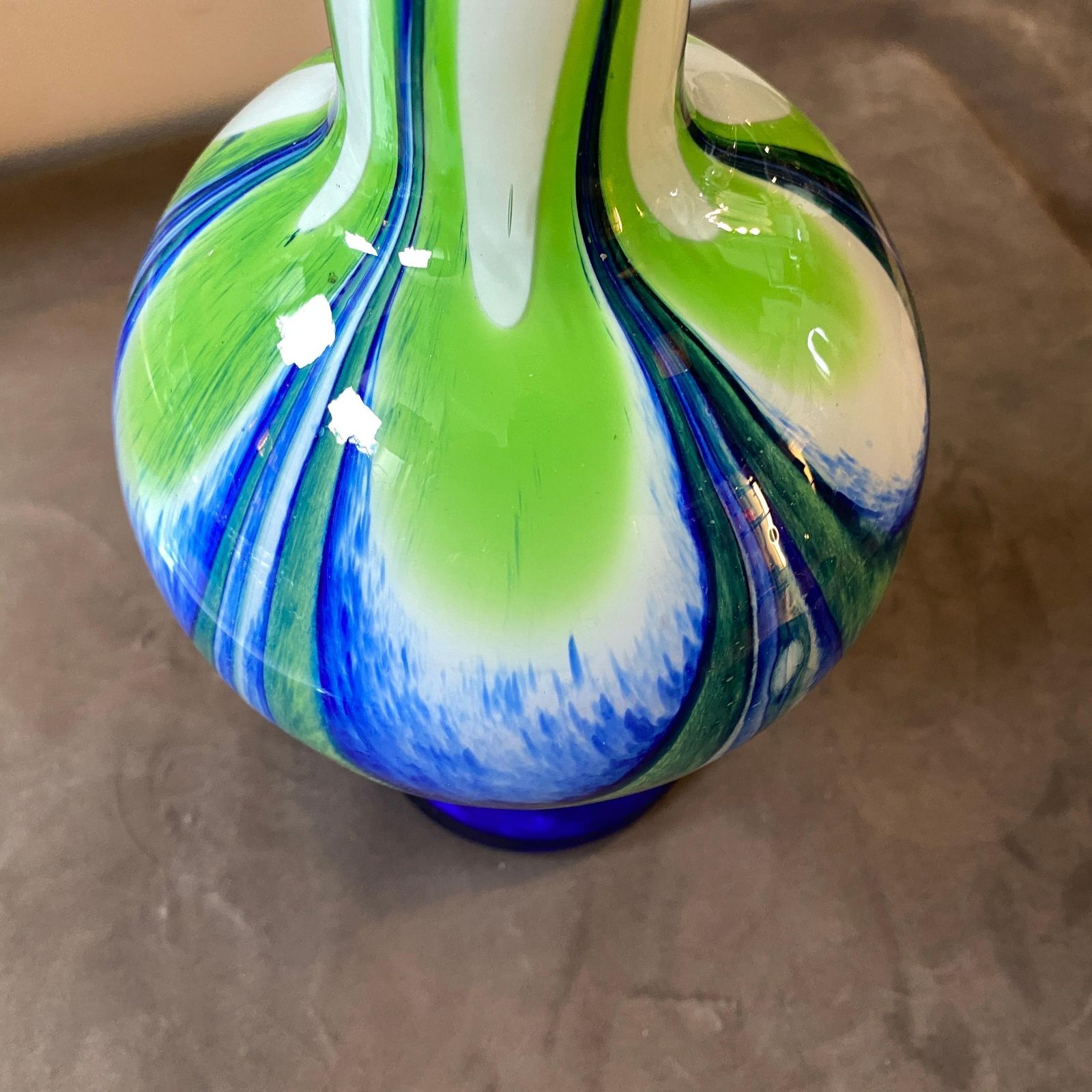 325.0 1970s Mid Century Modern Glass Italian Vase In The Style Of Carlo Moretti photo