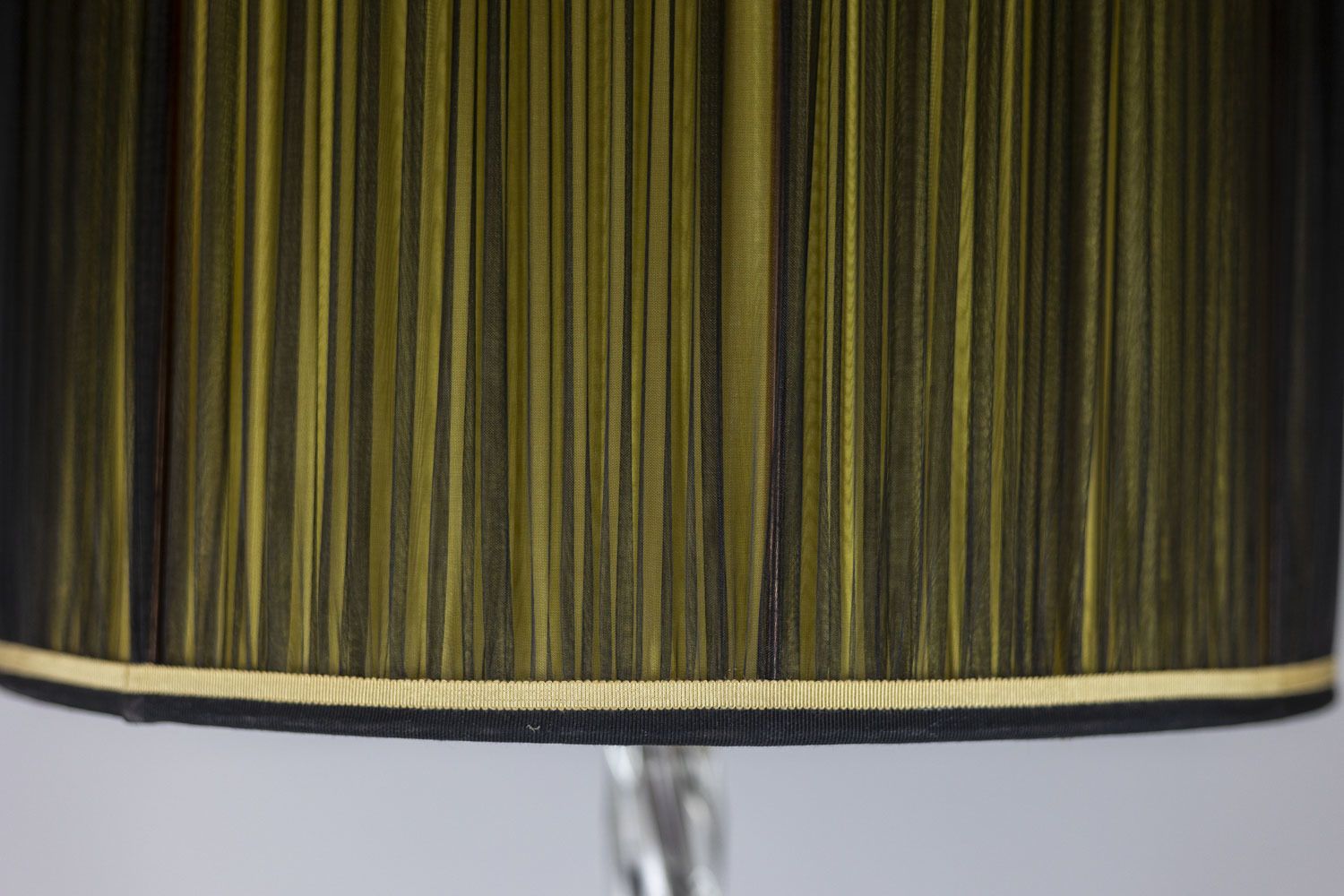 Maison Baguès, Floor Lamp In Glass And Gilded Metal, 1950s photo for sale