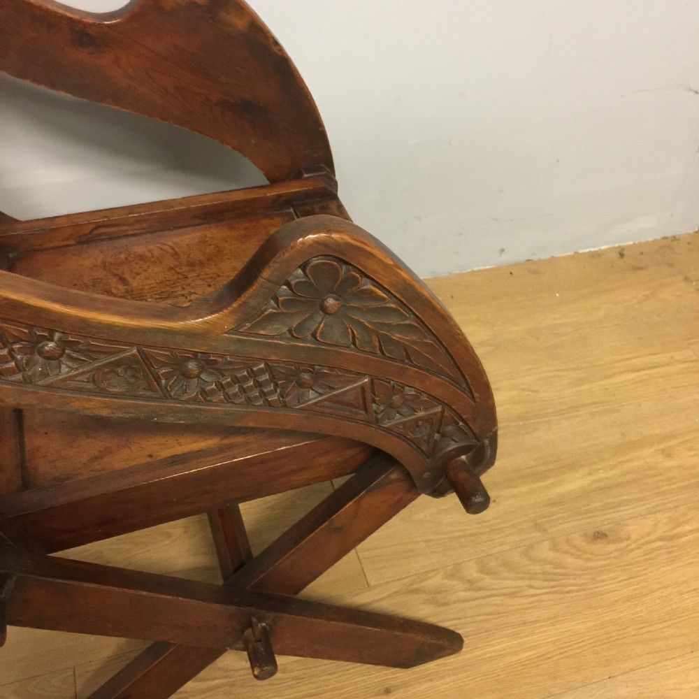 Nineteenth Century Carved Glastonbury Chair photo buy