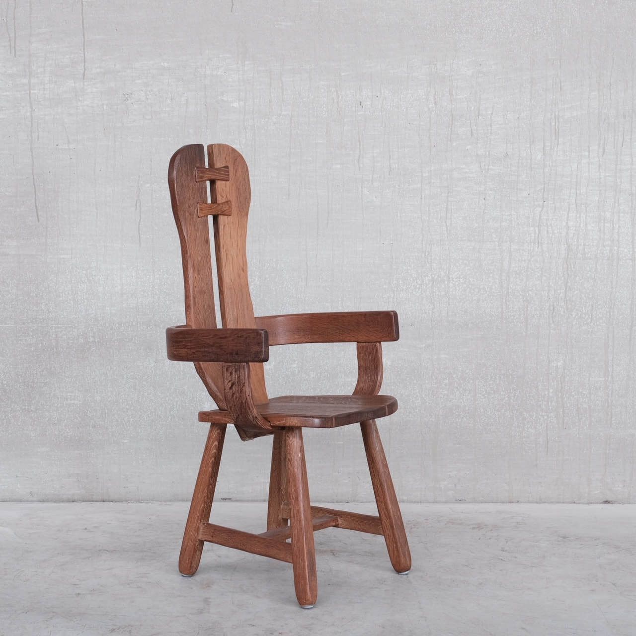 Set Of Four Oak Mid Century Dining Chairs photo furniture