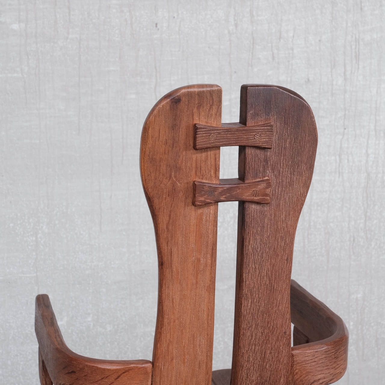 Set Of Four Oak Mid Century Dining Chairs photo vinterior