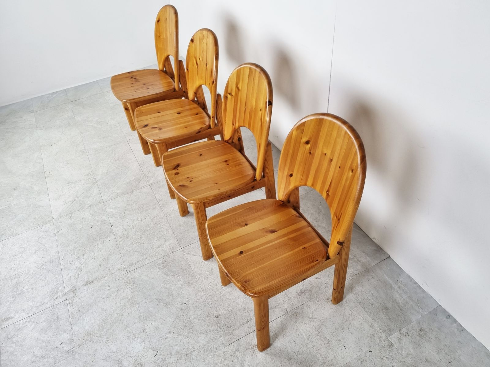 Rainer Daumiller Pine Wood Dining Chairs For Hirtshals Savvaerk   Set Of 4   1980s photo buy