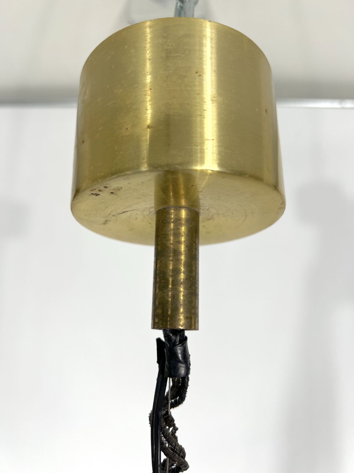 Vintage Brass Stilux Milano Chandelier. Italy 1960s photo vintage