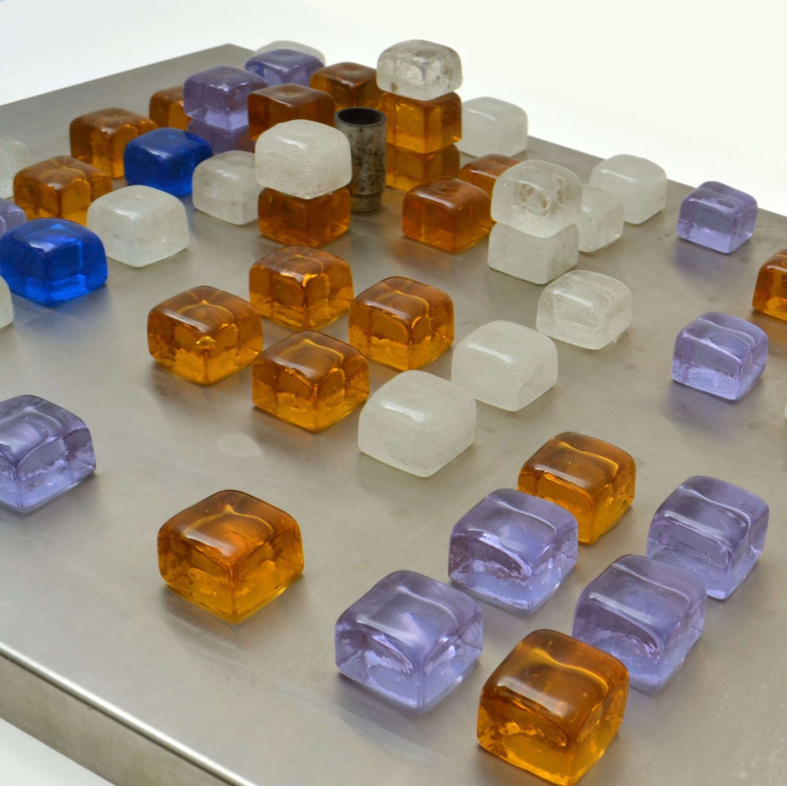 Poliarte Wall Light Of Glass Cubes On Stainless Steel By Albano Poli photo Home Decor