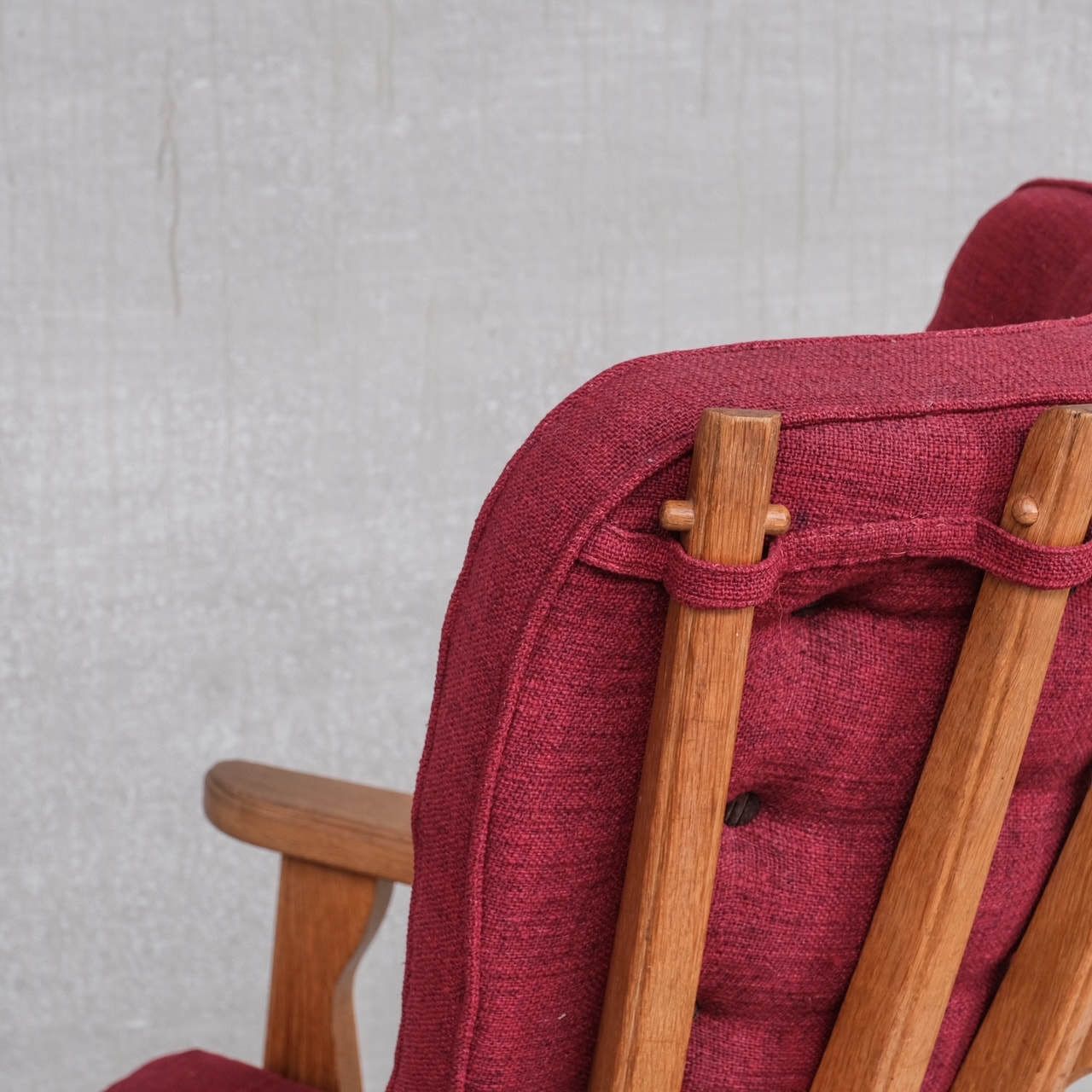 Guillerme Et Chambron Oak Mid Century French Armchair photo 2200.0