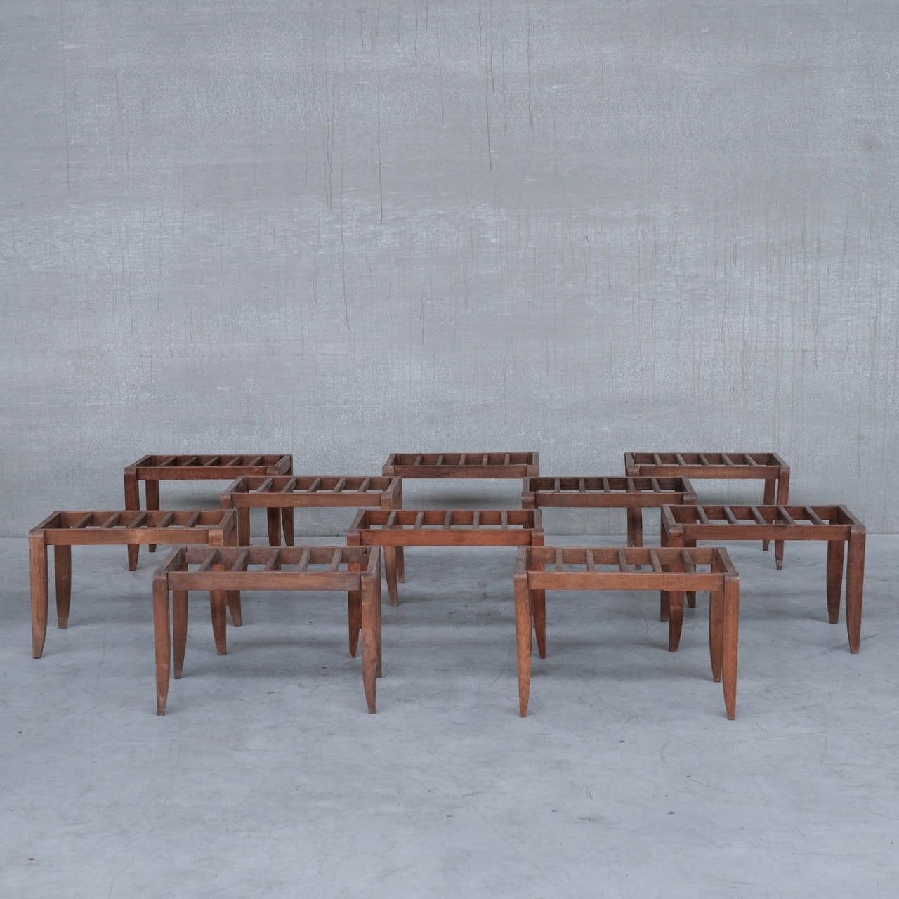 photo furniture French Mid Century Wooden Luggage Racks (10)