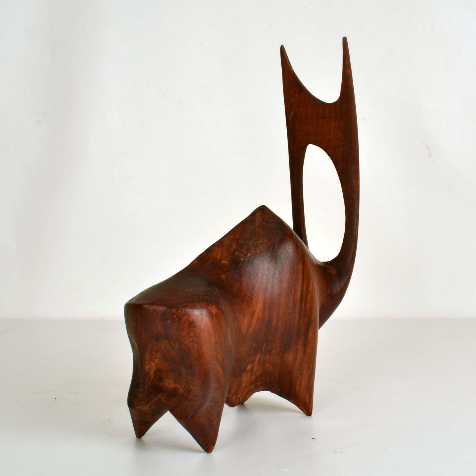 Sculpture Of Buffalo Or Bull Carved In Hardwood photo 950.0