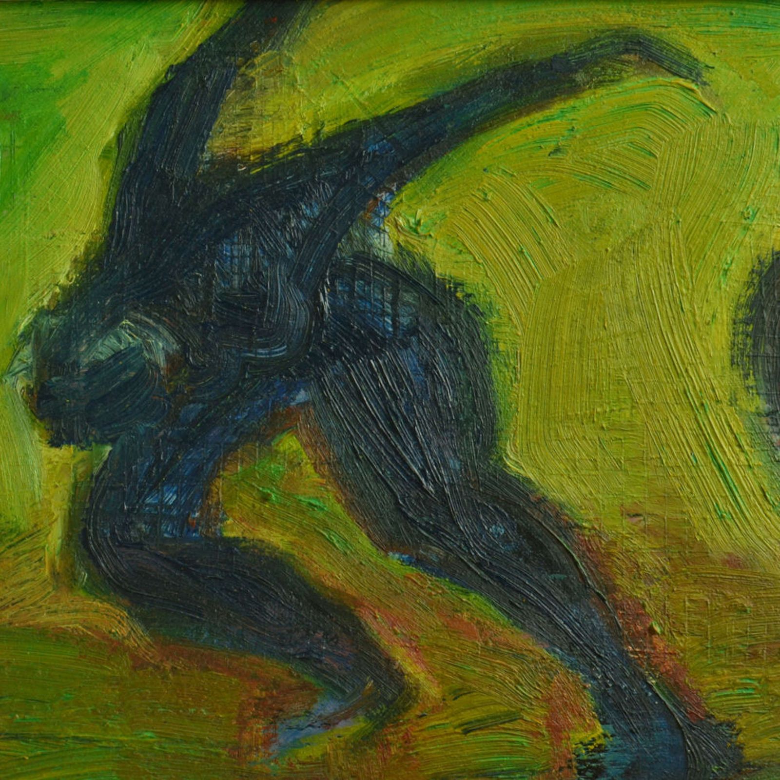 Swedish Painting Of Dancing Women In Green Field By R. Dagstrom photo 2500.0