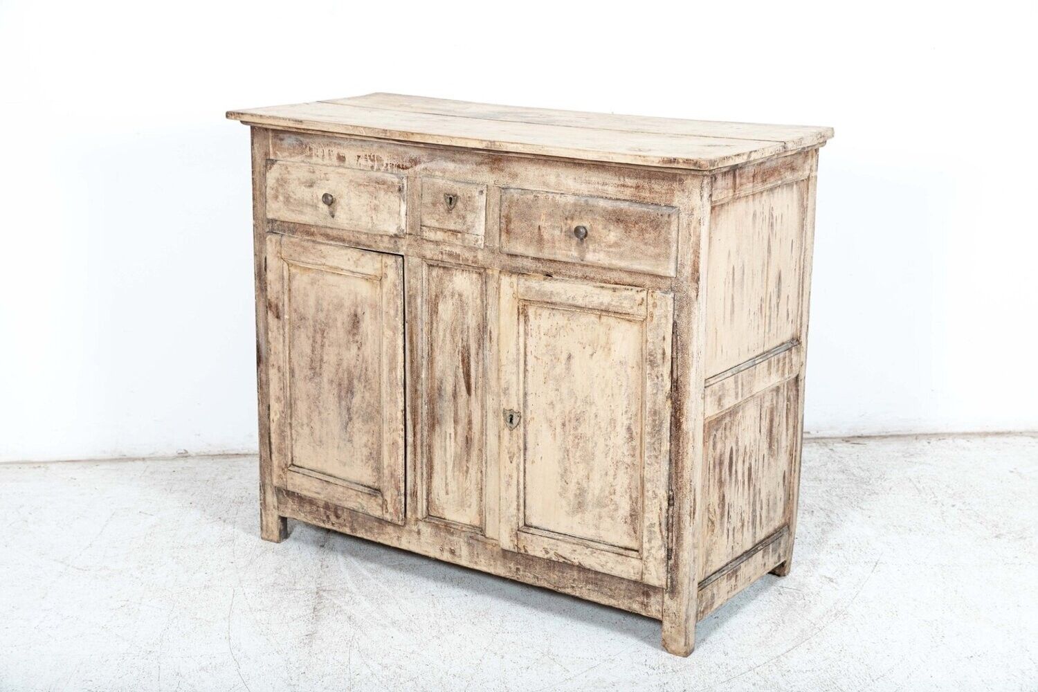 Early 19th French Provincial Fruitwood Painted Buffet photo 3163.0