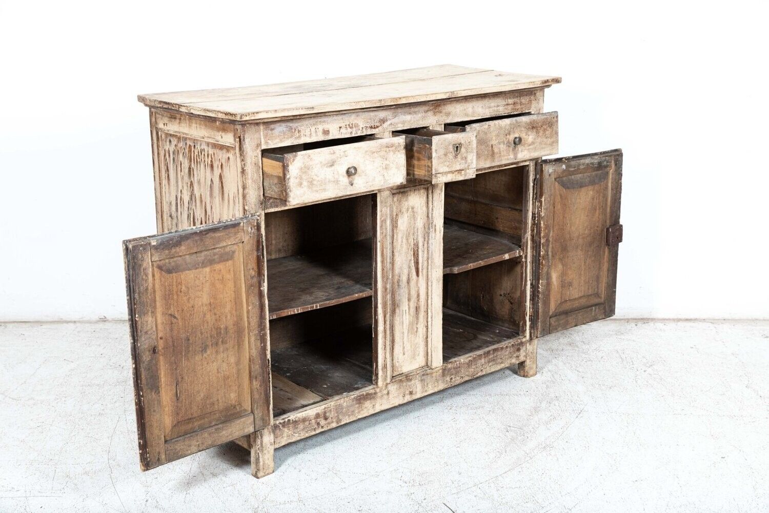 photo furniture Early 19th French Provincial Fruitwood Painted Buffet