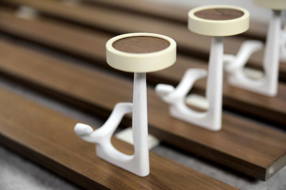 Mid Century Scandinavian Modern Teak Wall Coat Rack, 1950s photo vintage