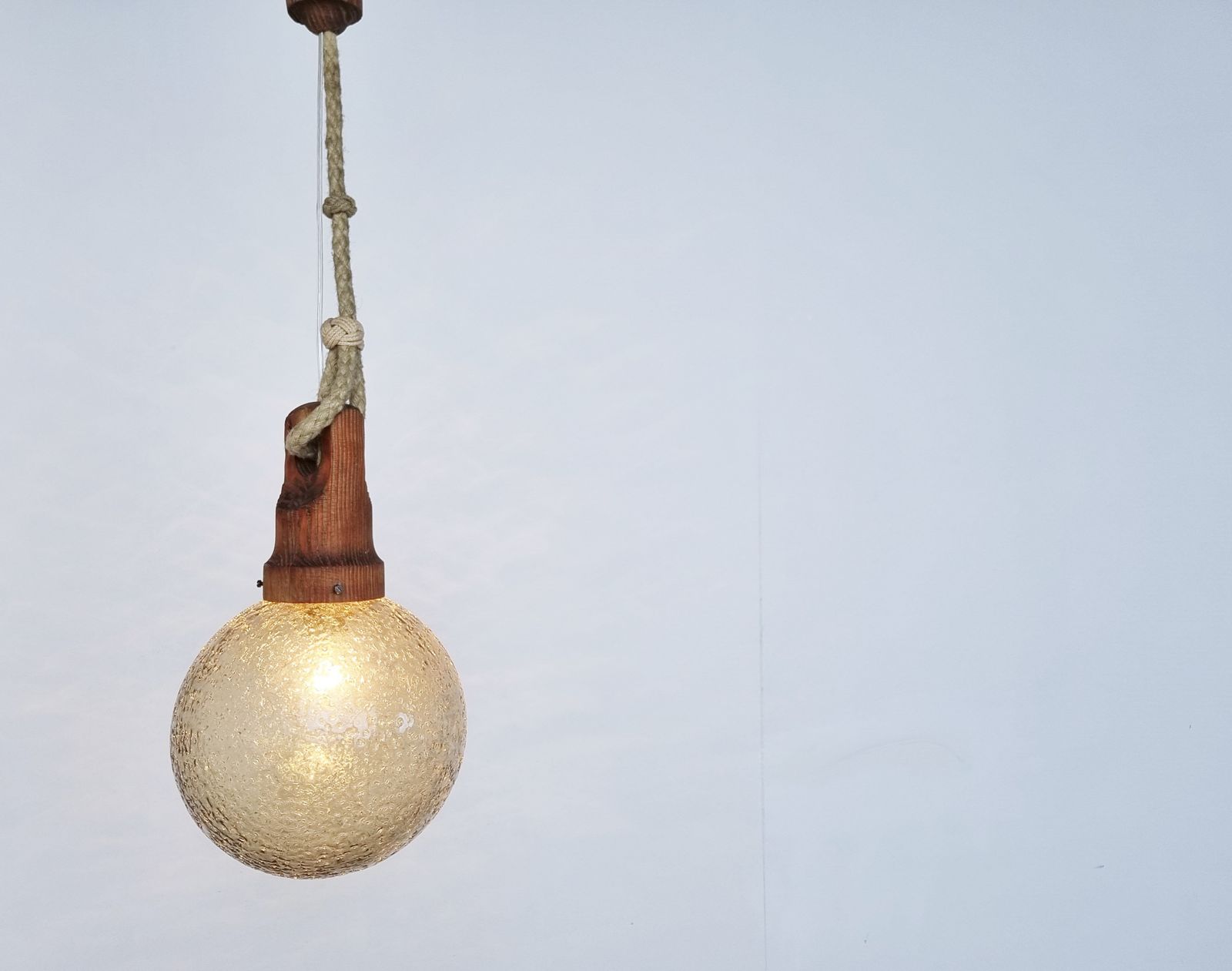 Vintage Glass Pendant Lights By Hustadt Leuchten, 1960s photo furniture