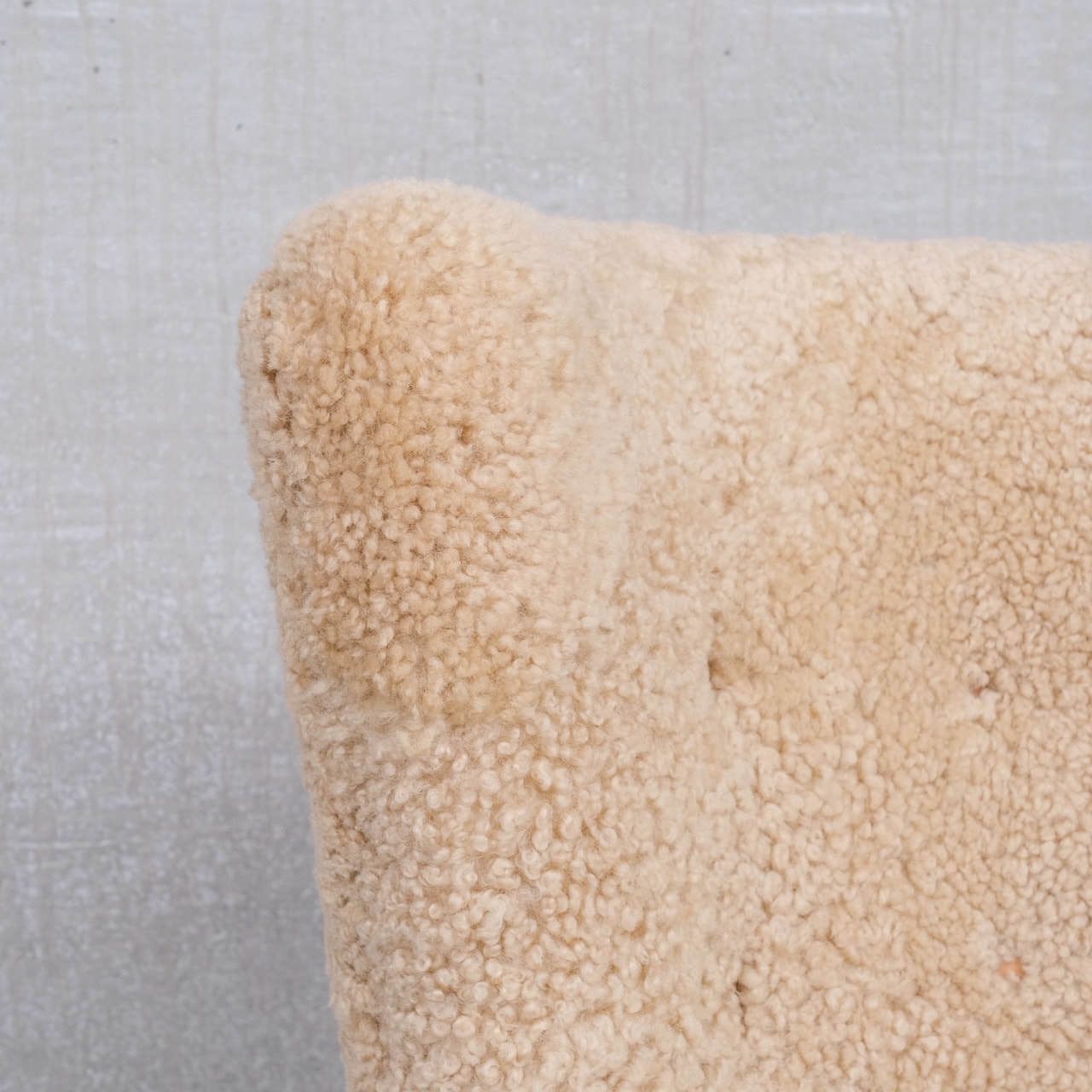 Mid Century Danish Shearling Teddy Bear Armchair Attr. To Mogens Lassen photo 8950.0