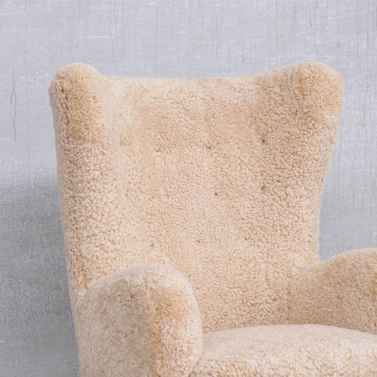 Mid Century Danish Shearling Teddy Bear Armchair Attr. To Mogens Lassen photo buy