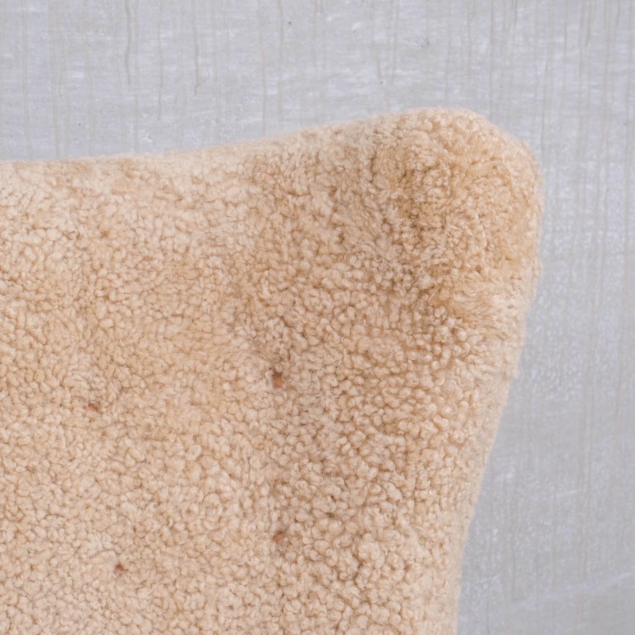 photo furniture Mid Century Danish Shearling Teddy Bear Armchair Attr. To Mogens Lassen