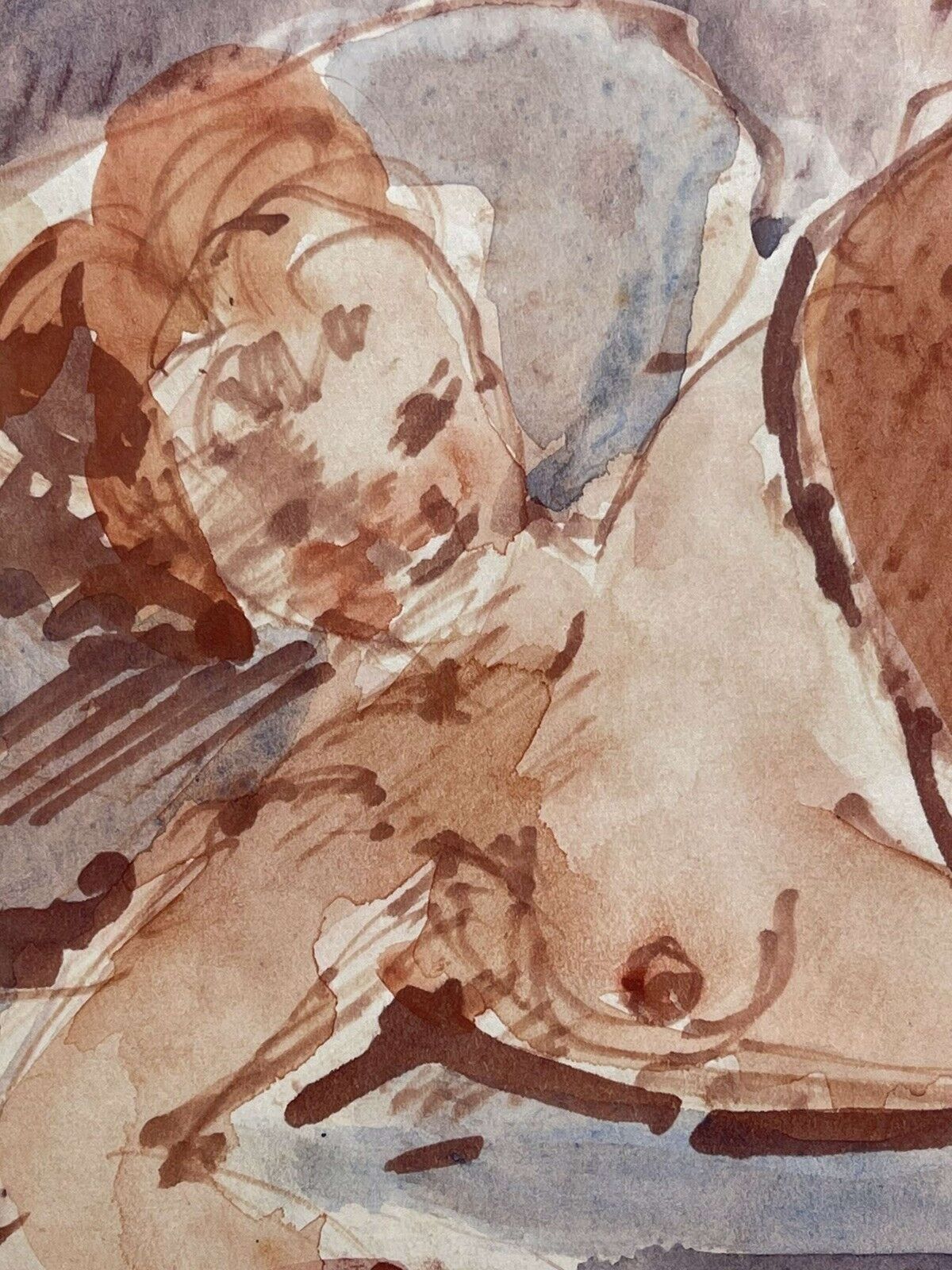 Stuart Scott Somerville Nude Couple Watercolour/ Gouache photo 300.0