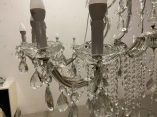 Gigantic Italian Crystal Chandelier 1950’s Fully Restored photo buy