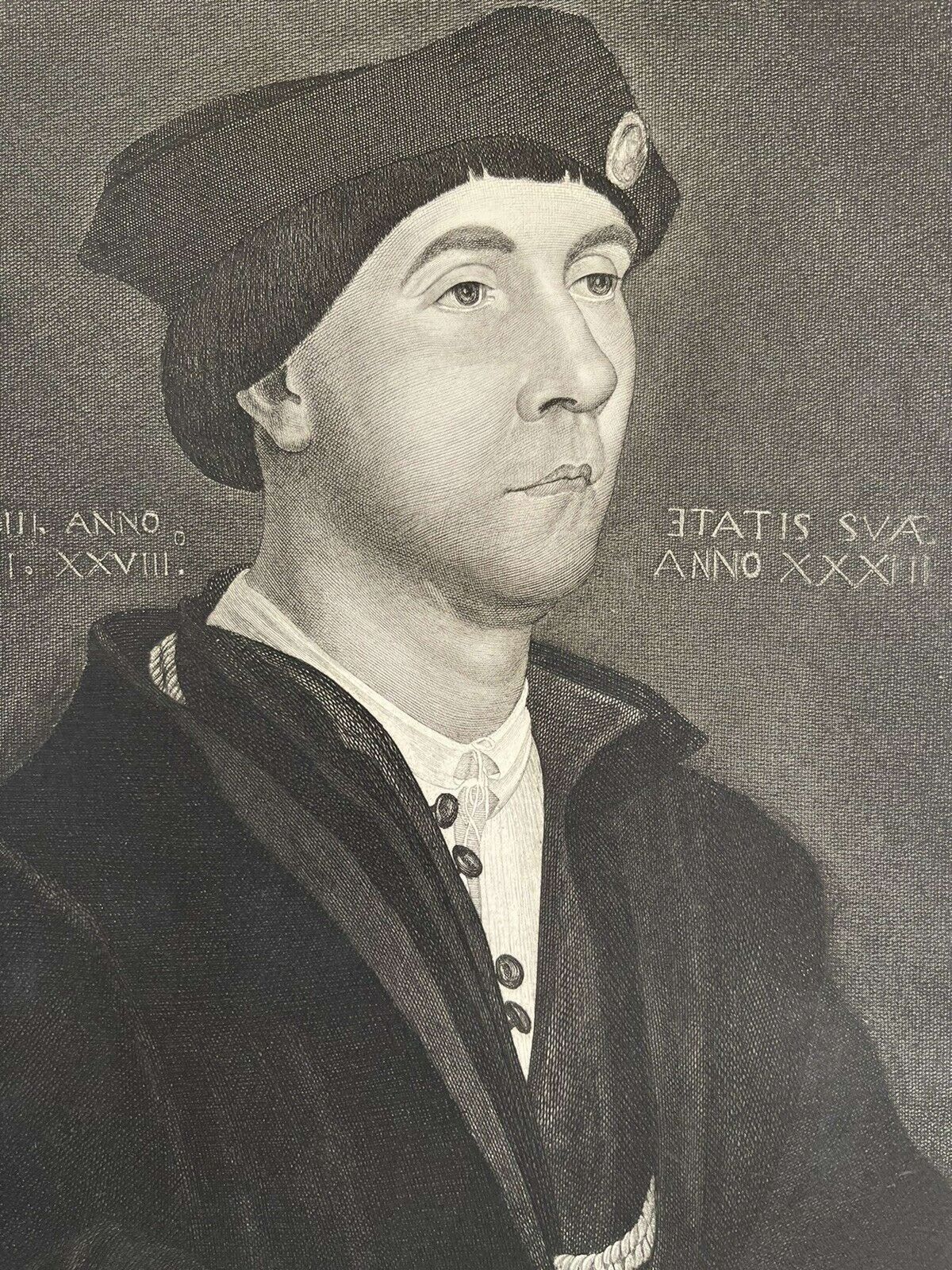 Hans Holbein Etching "Portrait Of Sir Richard Southwell photo furniture