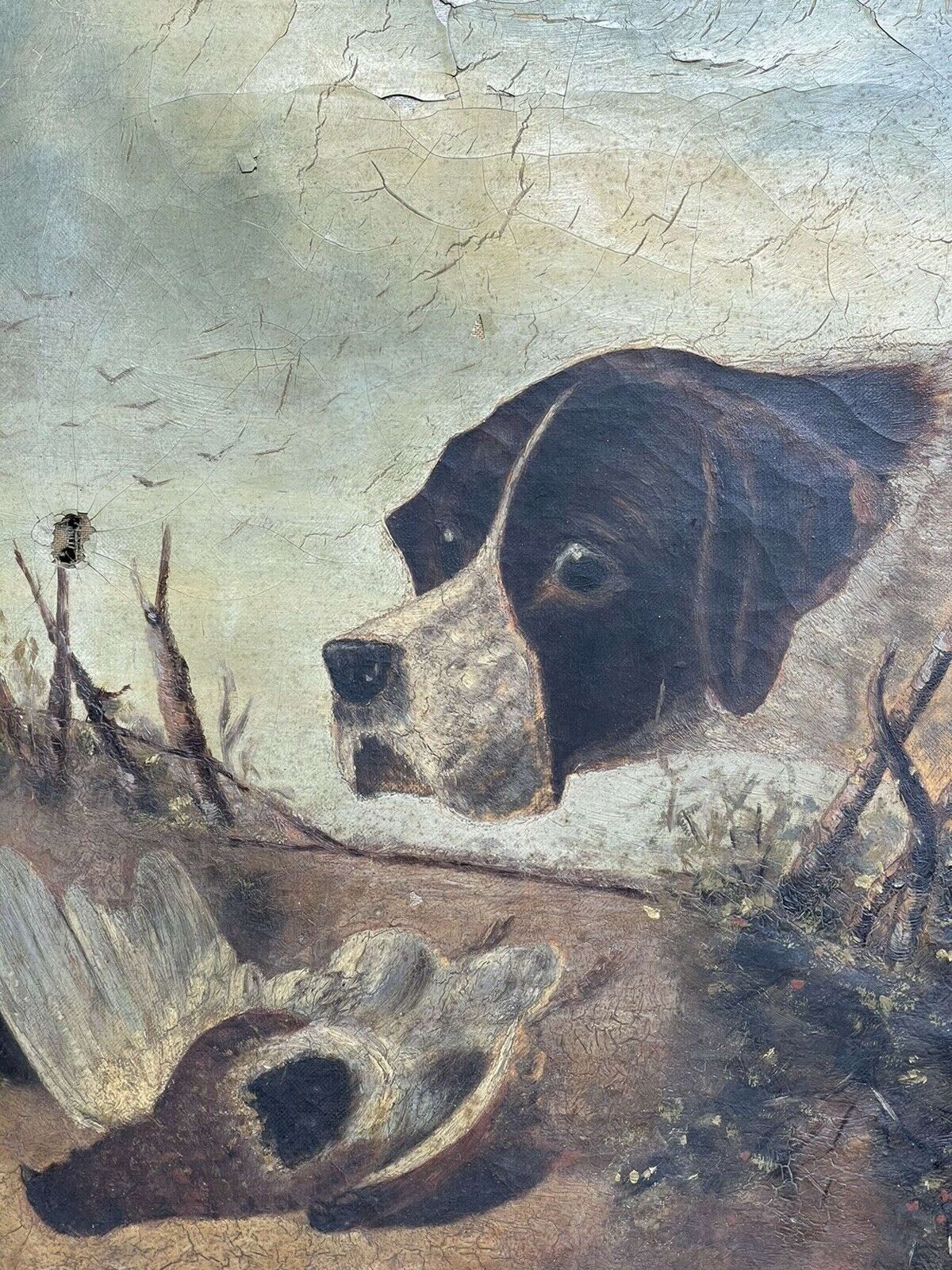 Original Oil Painting After Richard Ansdell “ Pointer And Partridge photo buy