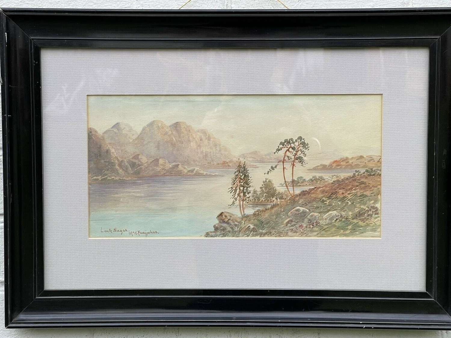 Loch Nagar By Mk Farguhar., Early 20th Century photo vintage