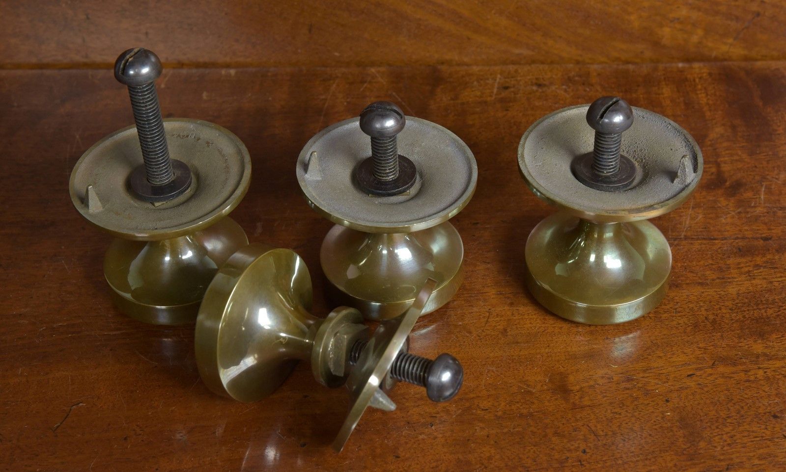 Cast Bronze Centre Door Knobs X4 photo 189.0